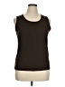 Kathy Ireland 100% Polyester Brown Sleeveless Top Size XL - photo 1