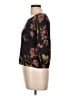 Kate Hill Black 3/4 Sleeve Silk Top Size L (petite) - photo 5