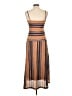DAZY Stripes Brown Casual Dress Size L - photo 2
