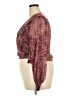 Bar III 100% Polyester Burgundy Long Sleeve Blouse Size XXL - photo 5