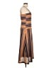 DAZY Stripes Brown Casual Dress Size L - photo 4