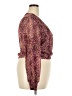 Bar III 100% Polyester Burgundy Long Sleeve Blouse Size XXL - photo 4