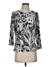 All Hours Silver 3/4 Sleeve Top Size S - photo 1