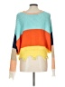 Polly & Esther Color Block Orange Pullover Sweater Size L - photo 2