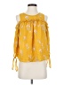 Sienna Sky 100% Polyester Yellow Sleeveless Blouse Size XS - photo 1
