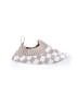 Unbranded Checkered-gingham Ivory Booties Size EU 17 (baby) - photo 1