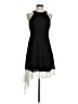 Express 100% Polyester Solid Black Cocktail Dress Size 4 - photo 1