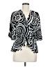 Sweet Rain 100% Polyester Black 3/4 Sleeve Blouse Size M - photo 1