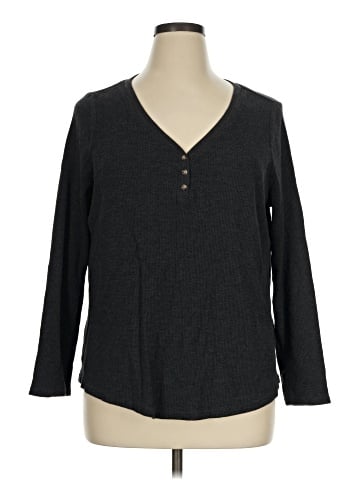 Terra & Sky Long Sleeve Henley (view 1)