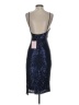Hello Molly 100% Polyester Stars Blue Cocktail Dress Size 4 - photo 2