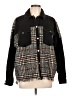 Zara Plaid Black Coat Size L - photo 1