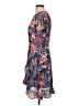 Aqua 100% Polyester Print Blue Casual Dress Size L - photo 5