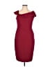 ECI Solid Burgundy Cocktail Dress Size XL (estimated) - photo 1
