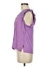 Democracy 100% Rayon Purple Short Sleeve Blouse Size M - photo 5
