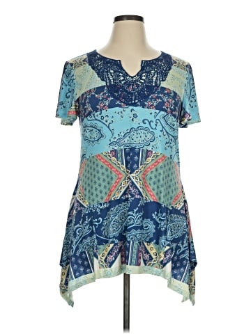 One World Short Sleeve Blouse (view 1)