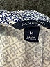 Lands' End 100% Lyocell Paisley Blue Casual Pants Size 14 - photo 4