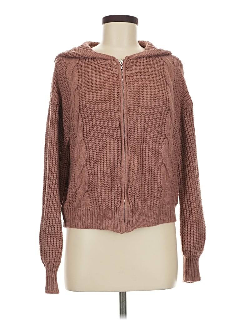 Pre-owned Shein Cardigan Sweater In Brown