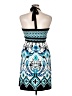 Apt. 9 Print Blue Cocktail Dress Size L - photo 2