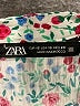 Zara Floral Teal Short Sleeve Blouse Size XS - photo 7