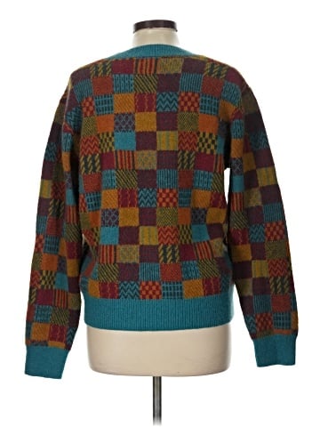 Knit Mix Pullover Sweater (view 2)