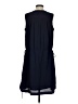 Gap 100% Polyester Solid Blue Casual Dress Size S - photo 2