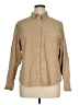 Basic Editions 100% Cotton Solid Tan Long Sleeve Button-Down Shirt Size XL - photo 1