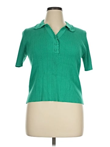 Adrianna Papell Short Sleeve Polo (view 1)