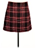 Ann Taylor LOFT Plaid Red Casual Skirt Size 12 Petite - photo 1