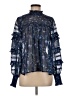 French Connection Blue Long Sleeve Blouse Size M - photo 1