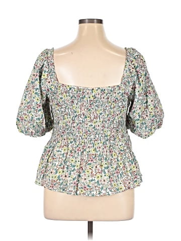 a.n.a. A New Approach 3/4 Sleeve Blouse (view 2)