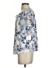 Perseption Concept Blue Short Sleeve Blouse Size S - photo 5