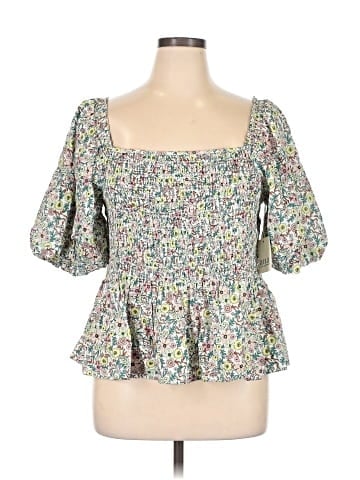 a.n.a. A New Approach 3/4 Sleeve Blouse (view 1)