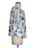 Perseption Concept Blue Short Sleeve Blouse Size S - photo 4