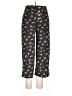 Derek Heart Floral Black Casual Pants Size L - photo 1