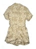 Lita By Ciara 100% Viscose Animal Print Tan Gold Romper Size S - photo 2