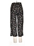 Derek Heart Floral Black Casual Pants Size L - photo 2
