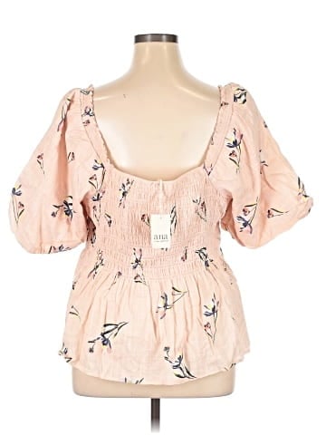 a.n.a. A New Approach 3/4 Sleeve Blouse (view 2)