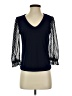 CeCe Blue 3/4 Sleeve Top Size XS - photo 1