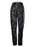 Daisy Fuentes Print Black Gray Casual Pants Size L - photo 2