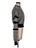 Glamorous 100% Cotton Stripes Black Pullover Sweater Size M - photo 4