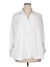 Nic + Zoe White 3/4 Sleeve Blouse Size 1X - photo 1