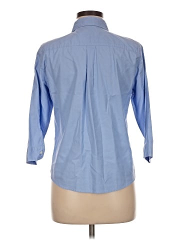 American Eagle Outfitters 3/4 Sleeve Button-Down Shirt (view 2)