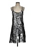 Ela Metallic Silver Cocktail Dress Size 6 - photo 1