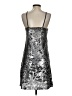 Ela Metallic Silver Cocktail Dress Size 6 - photo 2