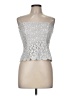 Spiegel Silver Sleeveless Blouse Size 6 - photo 1