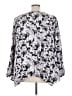 Jennifer Lopez Silver Long Sleeve Blouse Size 3X - photo 2