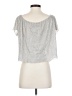 Zara Basic Silver Short Sleeve Top Size XS - photo 2