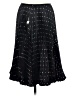 DKNY 100% Silk Polka Dots Black Silk Skirt Size 6 (petite) - photo 2