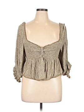 Free People 3/4 Sleeve Blouse