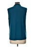 T Tahari Teal Sleeveless Blouse Size L - photo 2